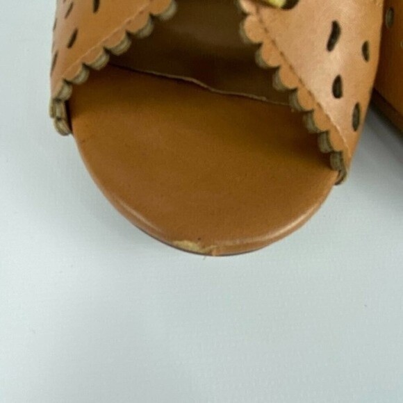 Women's Lace Up Bootie High Heels Forever Brandy Tan Size 10 - Picture 5 of 7